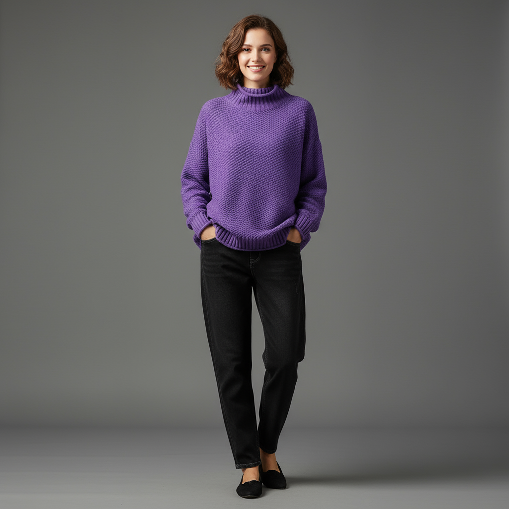 Jasmin | Ciepły damski sweter zimowy