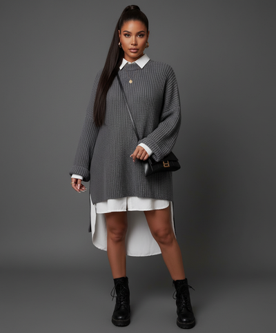 Damski Wygodny Casualowy Sweter