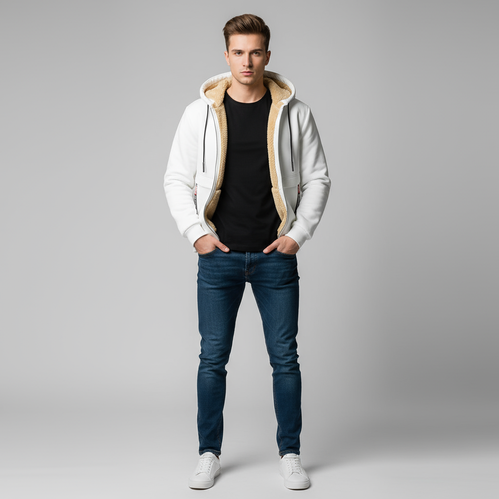 Męski Casualowy Zimowy Sweter
