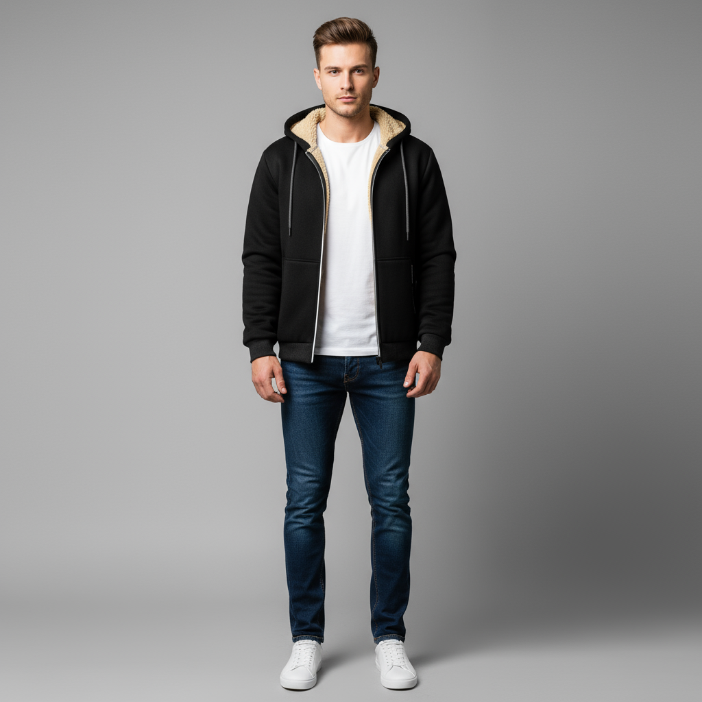 Męski Casualowy Zimowy Sweter