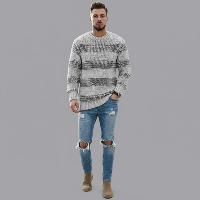 Męski Casualowy Zimowy Sweter