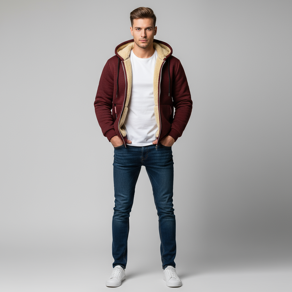Męski Casualowy Zimowy Sweter
