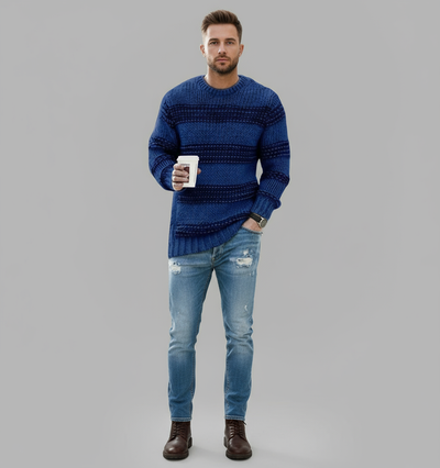 Męski Casualowy Zimowy Sweter