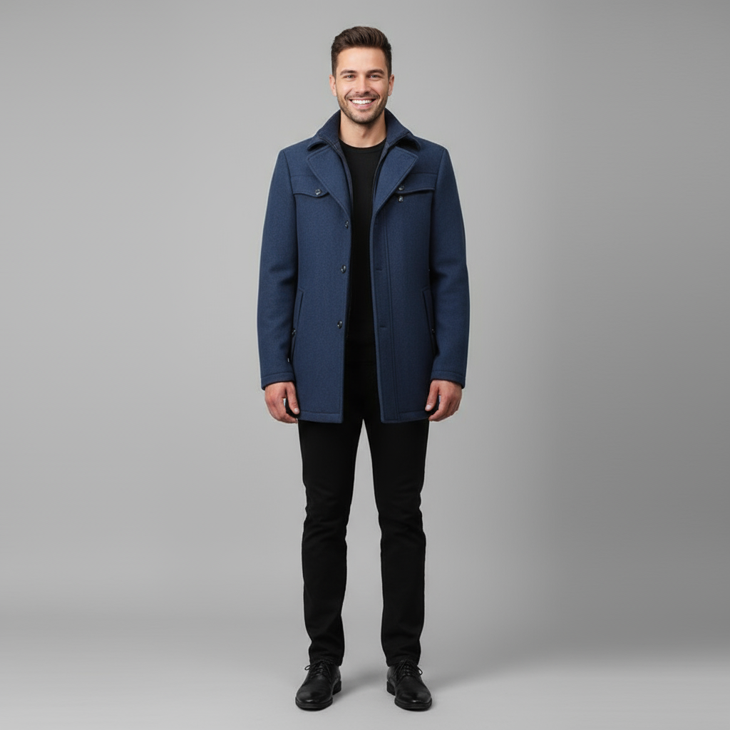 Milton | Elegancki męski płaszcz zimowy