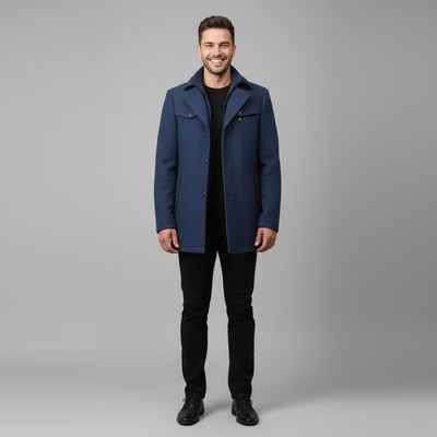 Milton | Elegancki męski płaszcz zimowy