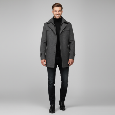Milton | Elegancki męski płaszcz zimowy