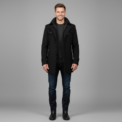 Milton | Elegancki męski płaszcz zimowy