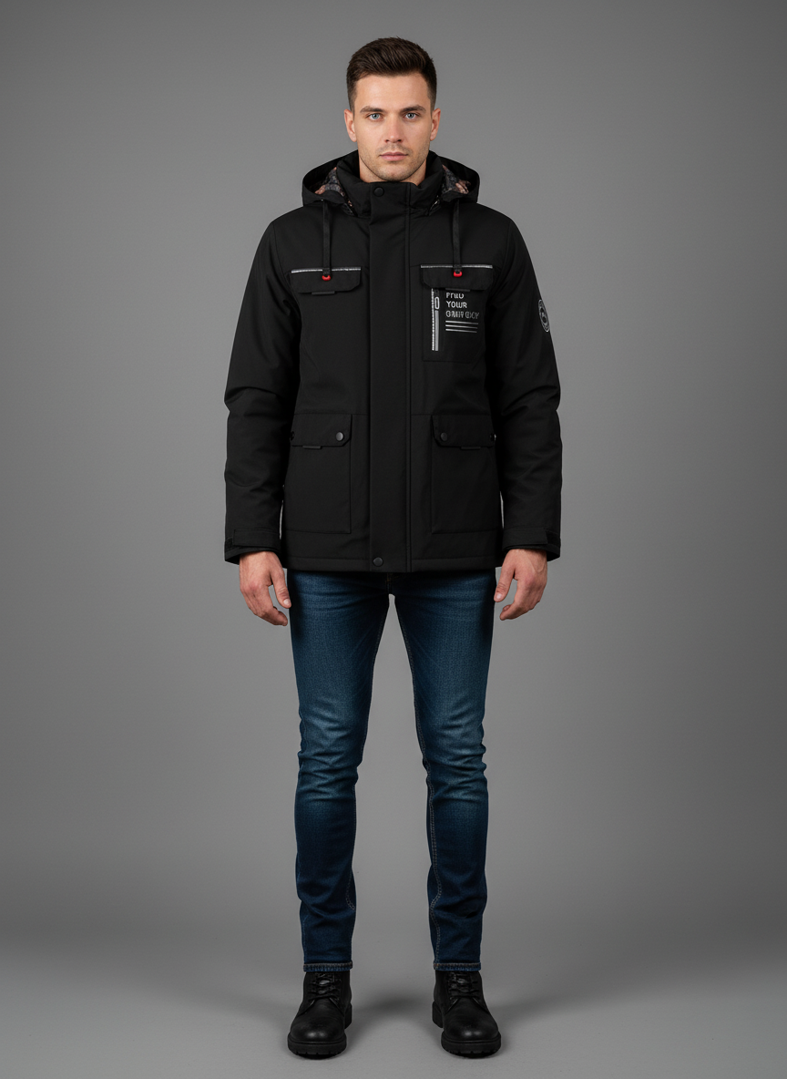 Męskie Premium Parka Zimowa