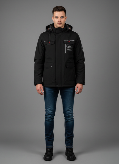 Męskie Premium Parka Zimowa