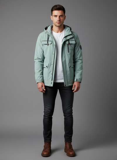 Męskie Premium Parka Zimowa
