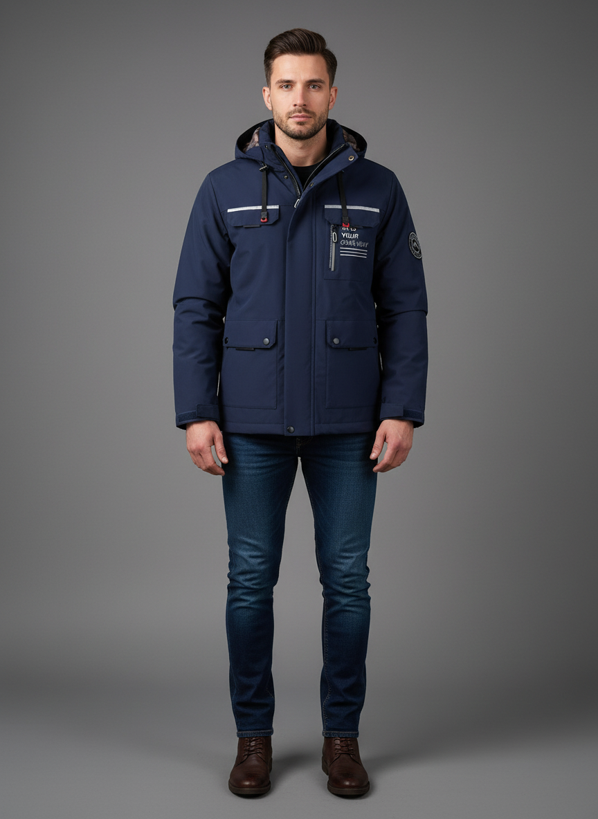 Męskie Premium Parka Zimowa