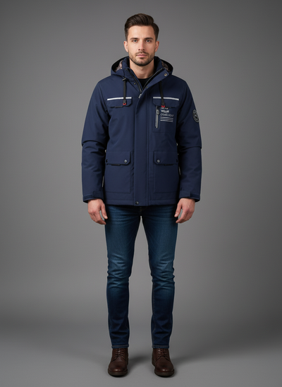 Męskie Premium Parka Zimowa