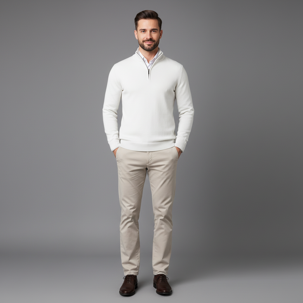 Męski Zimowy Sweter Casual