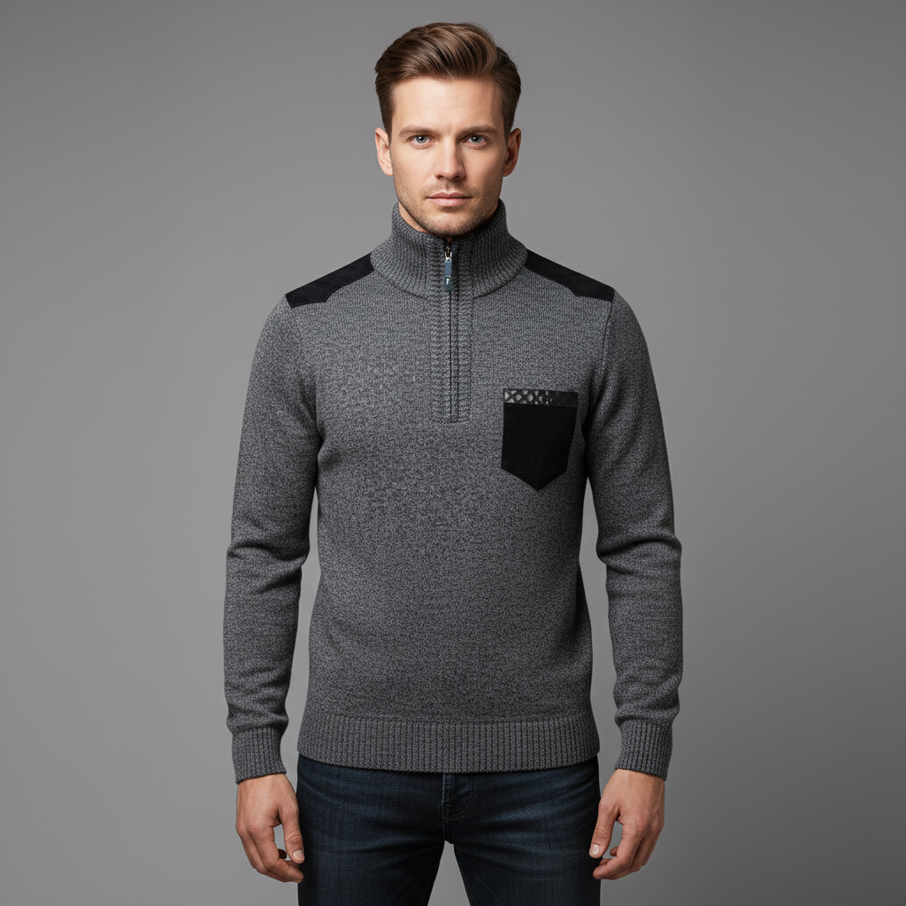 Męski Zimowy Sweter Komfort