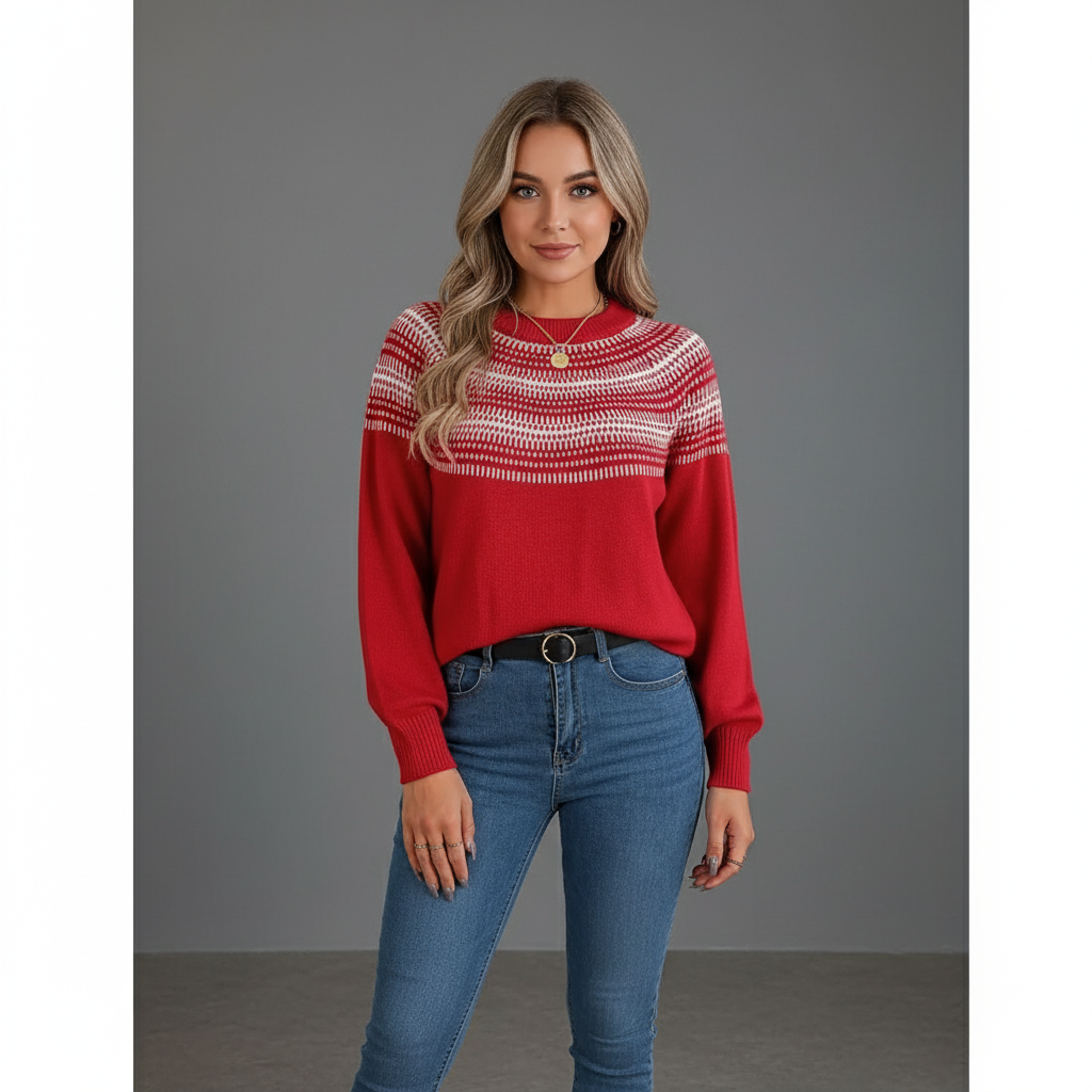 Damski Sweter Komfort Zimowy