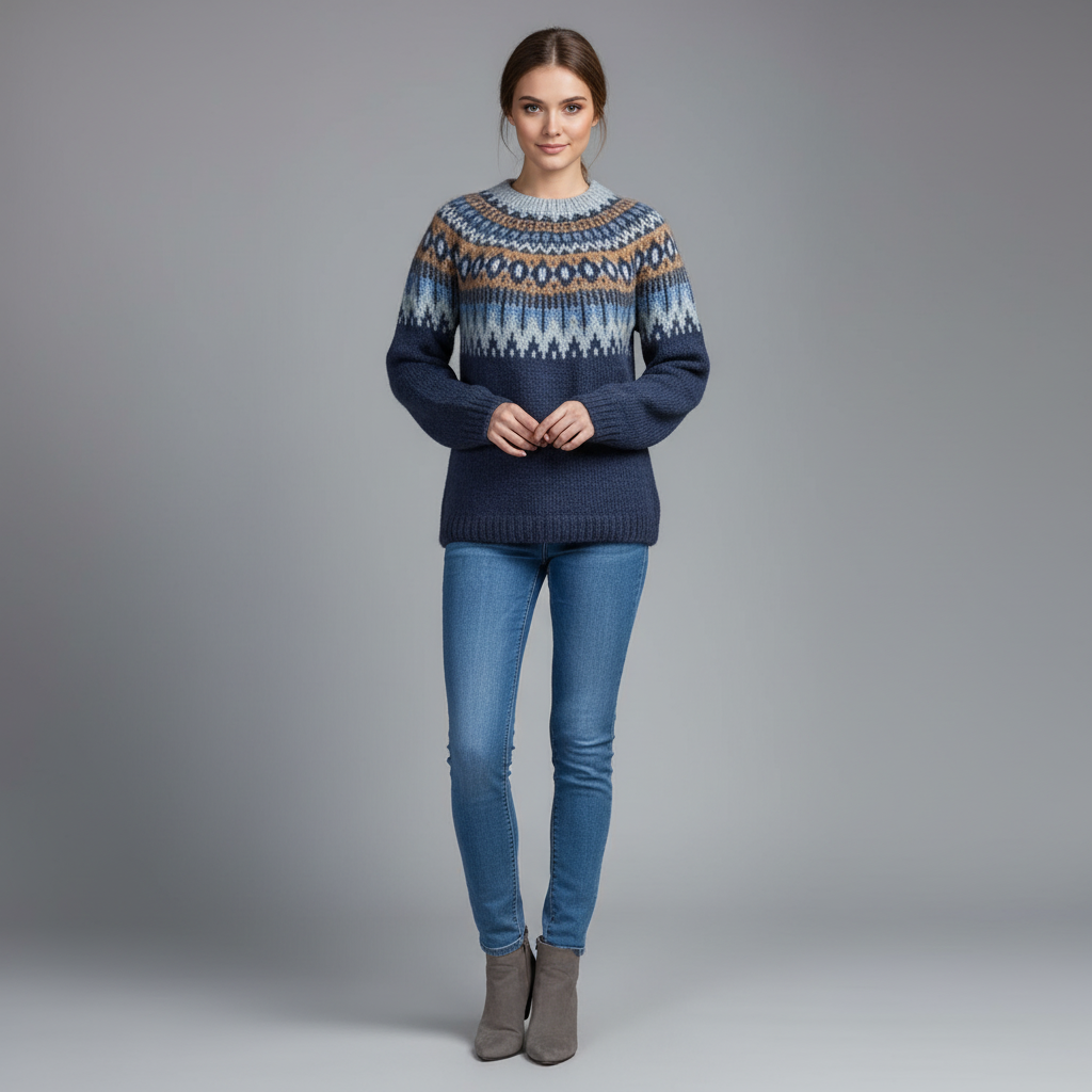 Damski Zimowy Sweter Komfort