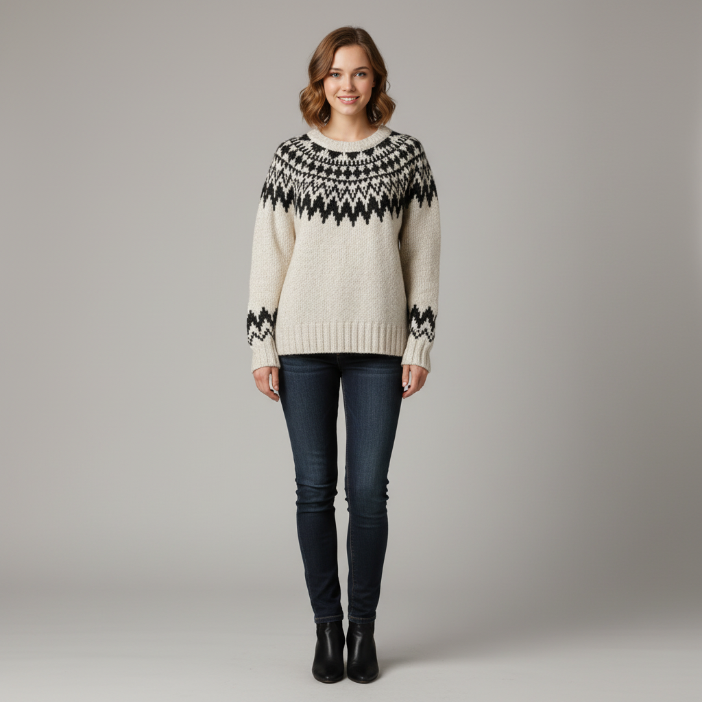 Damski Zimowy Sweter Komfort