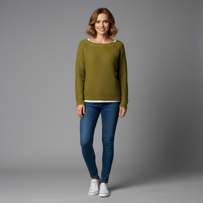 Damski Zimowy Sweter Komfort