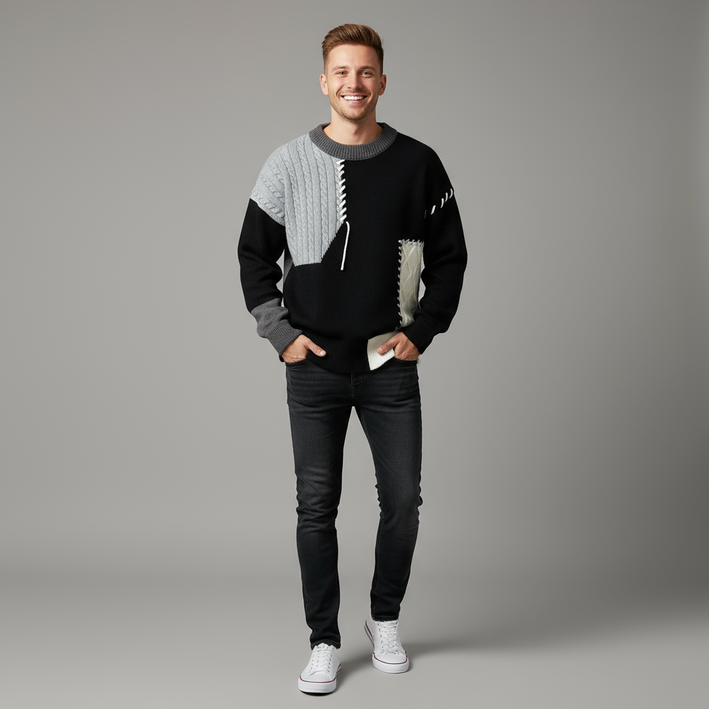 Dave | Uniwersalny męski sweter zimowy