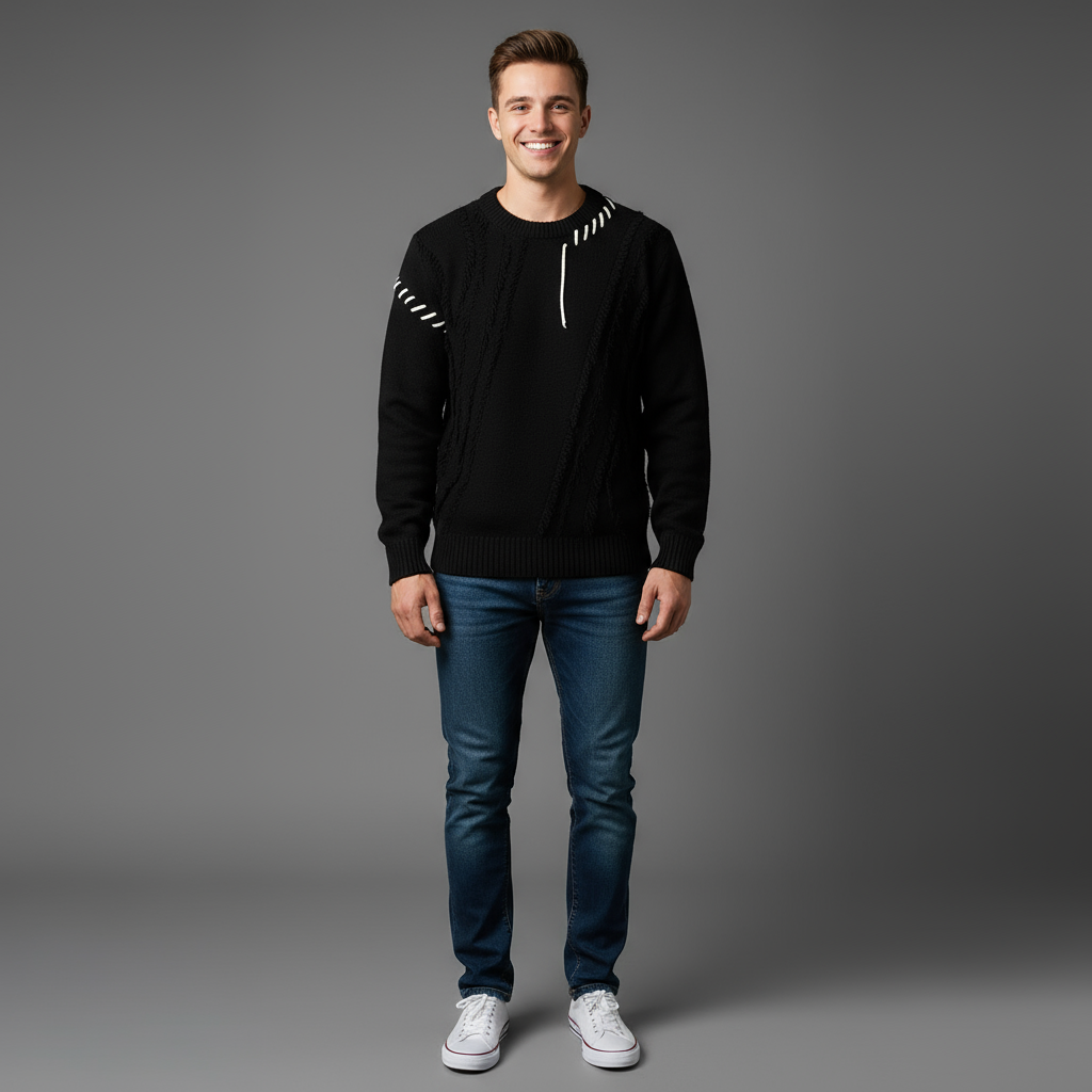 Dave | Uniwersalny męski sweter zimowy